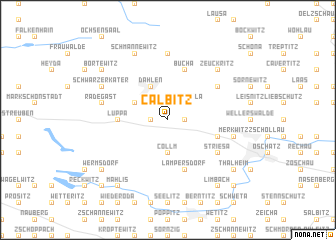 map of Calbitz