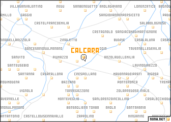 map of Calcara