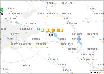 map of Căldăraru
