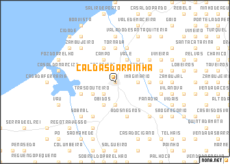 map of Caldas da Rainha