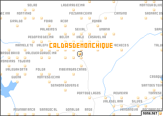 map of Caldas de Monchique