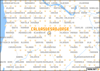 map of Caldas de São Jorge