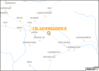 map of Caldeirão do Onça