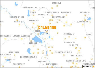 map of Calderas