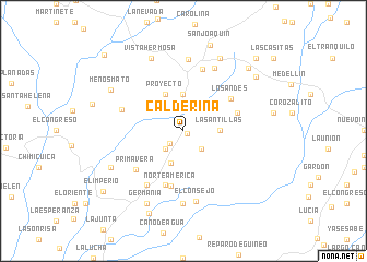 map of Calderina