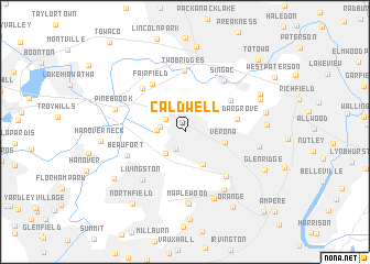 map of Caldwell