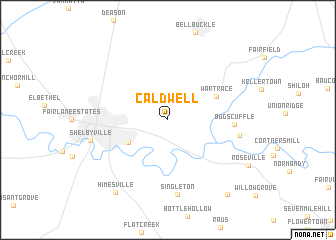 map of Caldwell