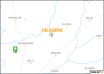 map of Caledonia