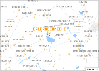 map of Calera de Ameche