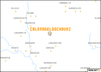map of Calera de los Chávez