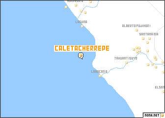 map of Caleta Chérrepe