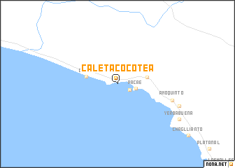 map of Caleta Cocotea