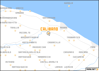 map of Calibano