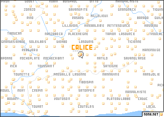 map of Calice