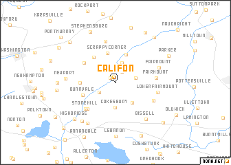 map of Califon