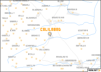 map of Cǝlilabad