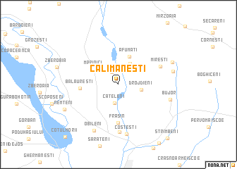 map of Călimăneşti