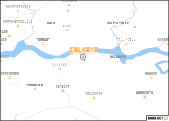 map of Çalkaya