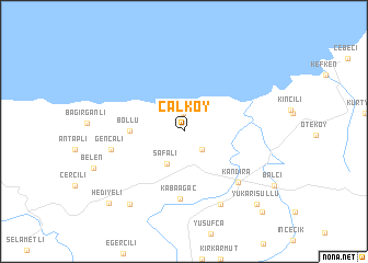 map of Çalköy