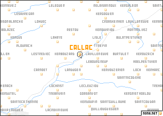 map of Callac