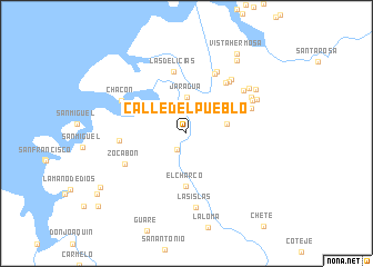 map of Calle del Pueblo