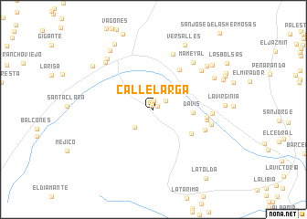 map of Calle Larga