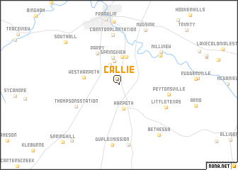 map of Callie