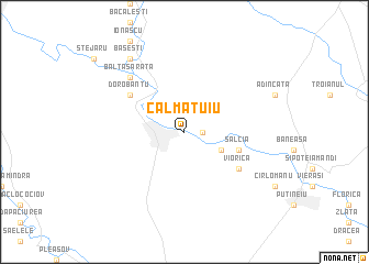 map of Călmăţuiu