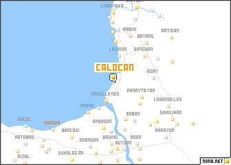 map of Caloc-an