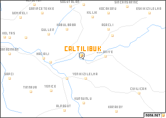 map of Çaltılıbük