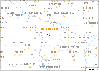 map of Caltimacán