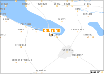 map of Călţuna