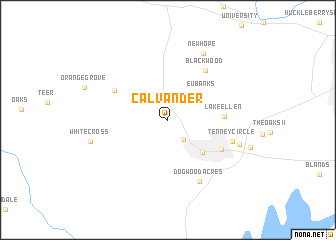 map of Calvander