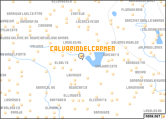 map of Calvario del Carmen