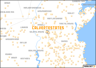 map of Calvert Estates