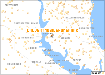 map of Calvert Mobile Home Park