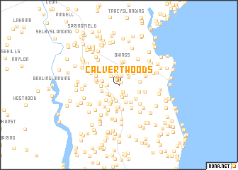 map of Calvert Woods