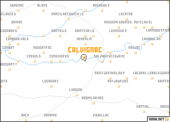 map of Calvignac