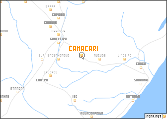 map of Camaçari