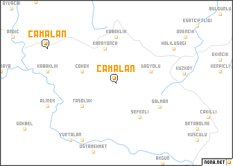 map of Çamalan
