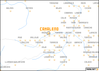 map of Camaleño