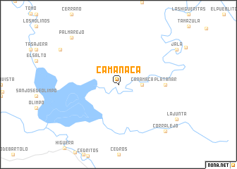 map of Camanaca