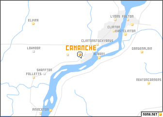 map of Camanche