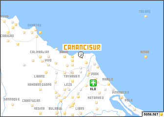 map of Camanci Sur