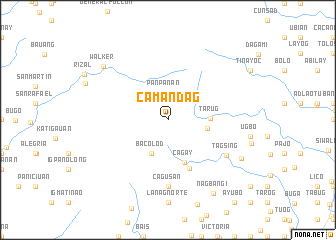 map of Camandag
