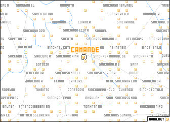 map of Camandé