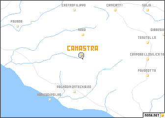 map of Camastra