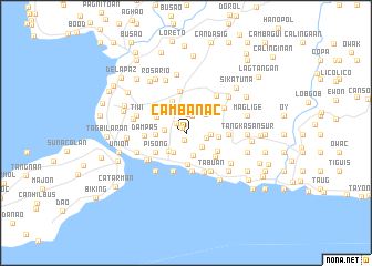 map of Cambanac