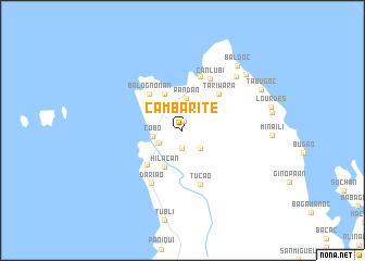 map of Cambarite