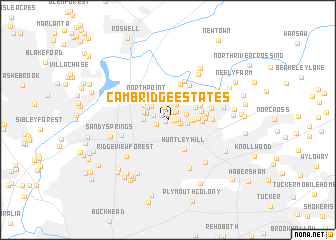 map of Cambridge Estates